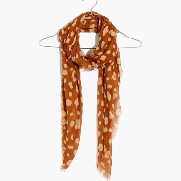 NEW Madewell Brushed Leopard Scarf color:‎ warm coffee